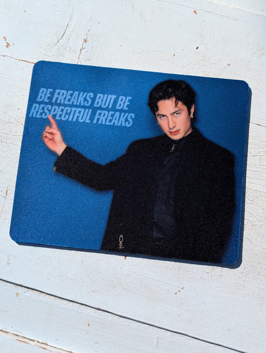 Hudson W. Respectful Freaks Mouse Pad – Smooth Non-Slip Desk Mouse Pad (8.5 x 7.1 in)