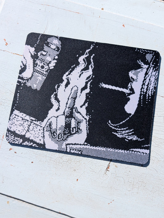 Cigarette F You Mouse Pad – Smooth Non-Slip Desk Mouse Pad (8.5 x 7.1 in)