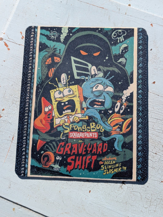 Graveyard Shift Mouse Pad – Smooth Non-Slip Desk Mouse Pad (8.5 x 7.1 in)
