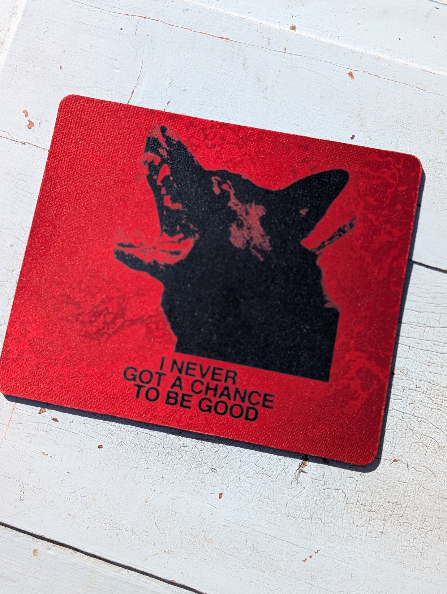 Never Got a Chance to be a Good Dog Mouse Pad – Smooth Non-Slip Desk Mouse Pad (8.5 x 7.1 in)