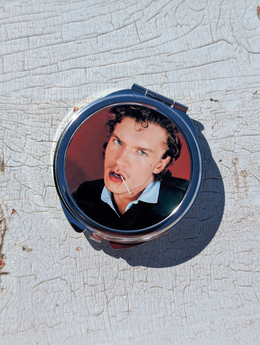 Connor S. Compact Mirror | 2.5" Metal Pocket Mirror