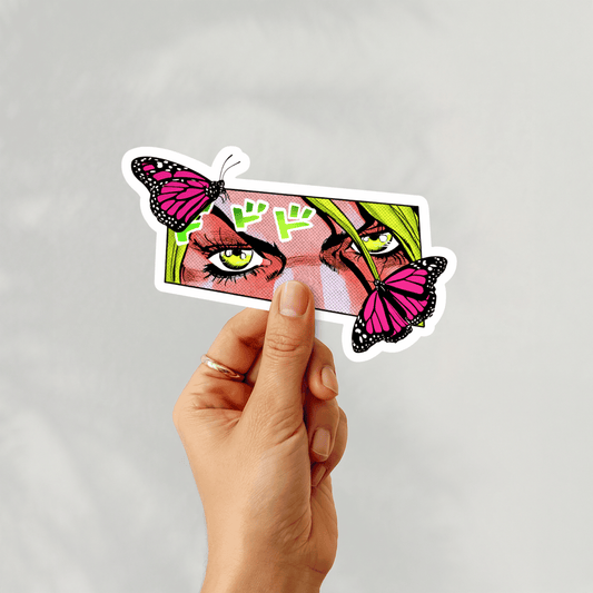 Anime Butterfly Eyes 3" Vinyl Sticker