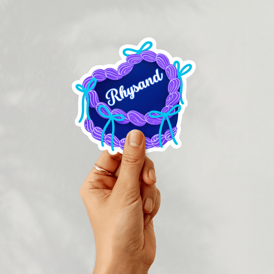 Book Boyfriends Coquette Cakes 3" Vinyl Sticker