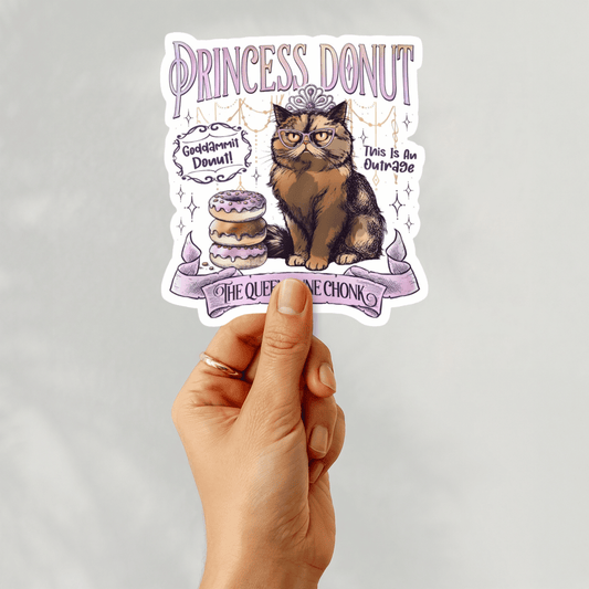 Princess Donut Dungeon Crawler Carl 3" Vinyl Sticker