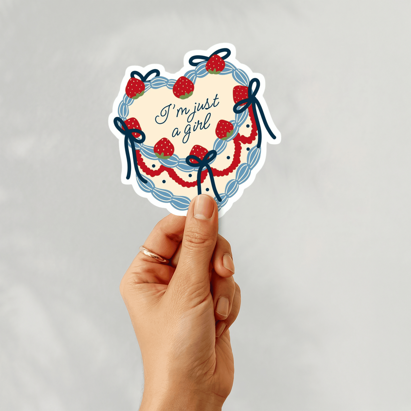I'm Just a Girl 3" Vinyl Sticker