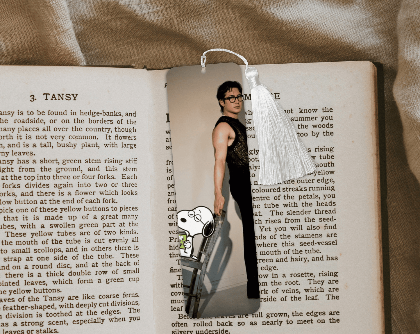Snoopy and Hudson Aluminum Bookmark | Double-Sided 2x6 Metal Bookmark