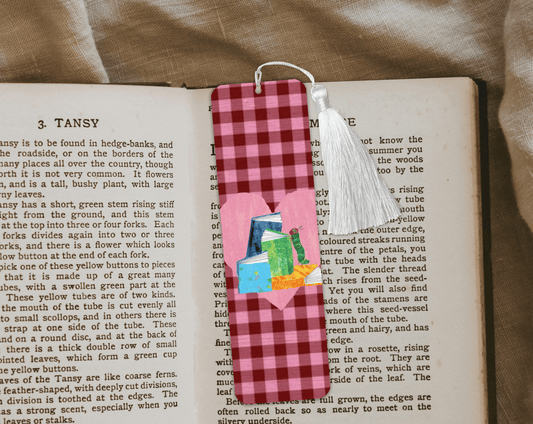 Reading Caterpillar Aluminum Bookmark | Double-Sided 2x6 Metal Bookmark