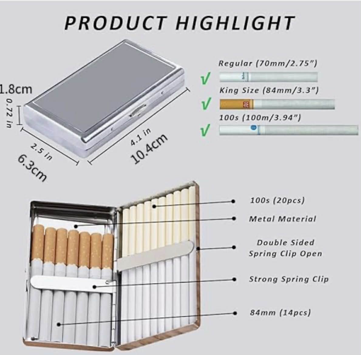 Kpop Straykids Hyunjin Metal Cigarette Case | Slim Wallet & Card Holder