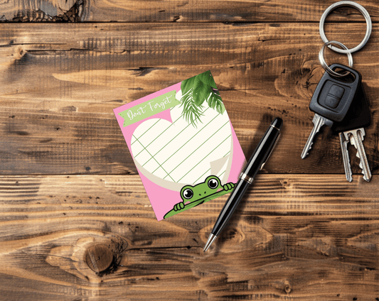 Frog Don't Forget Memo Pad | 3.5" x 4" Notepad – 40 Sheets
