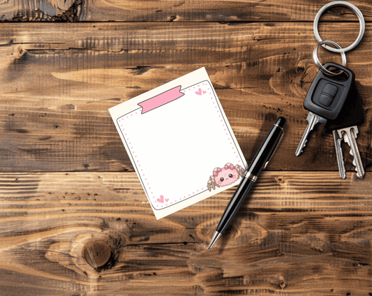 Cute Jumping Spider Memo Pad | 3.5" x 4" Notepad – 40 Sheets